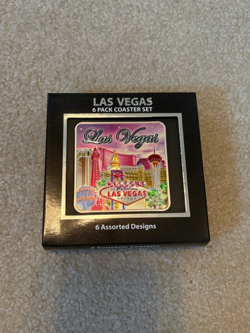Las Vegas 6-Pack Coaster Set by